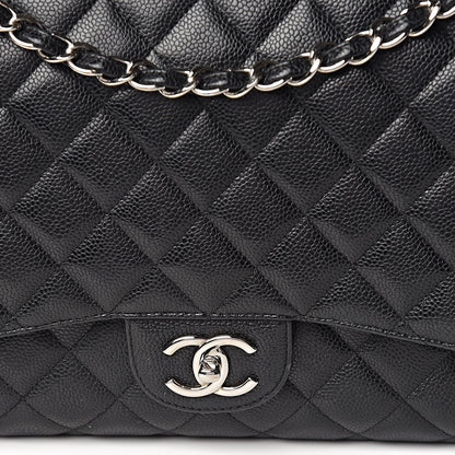 Chanel Caviar Quilted Maxi Double Flap Black 13 of 14
