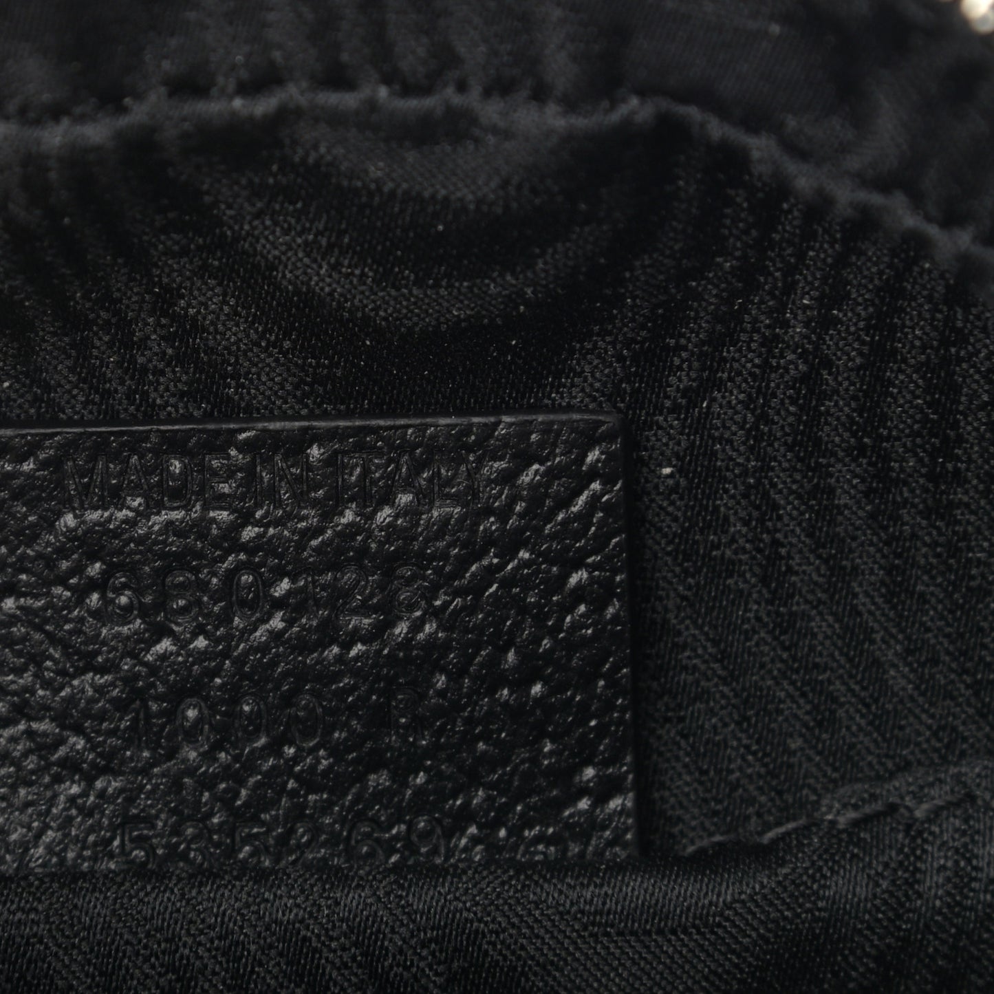 X BALENCIAGA BB Monogram Web Mini Ophidia Shoulder Bag Black