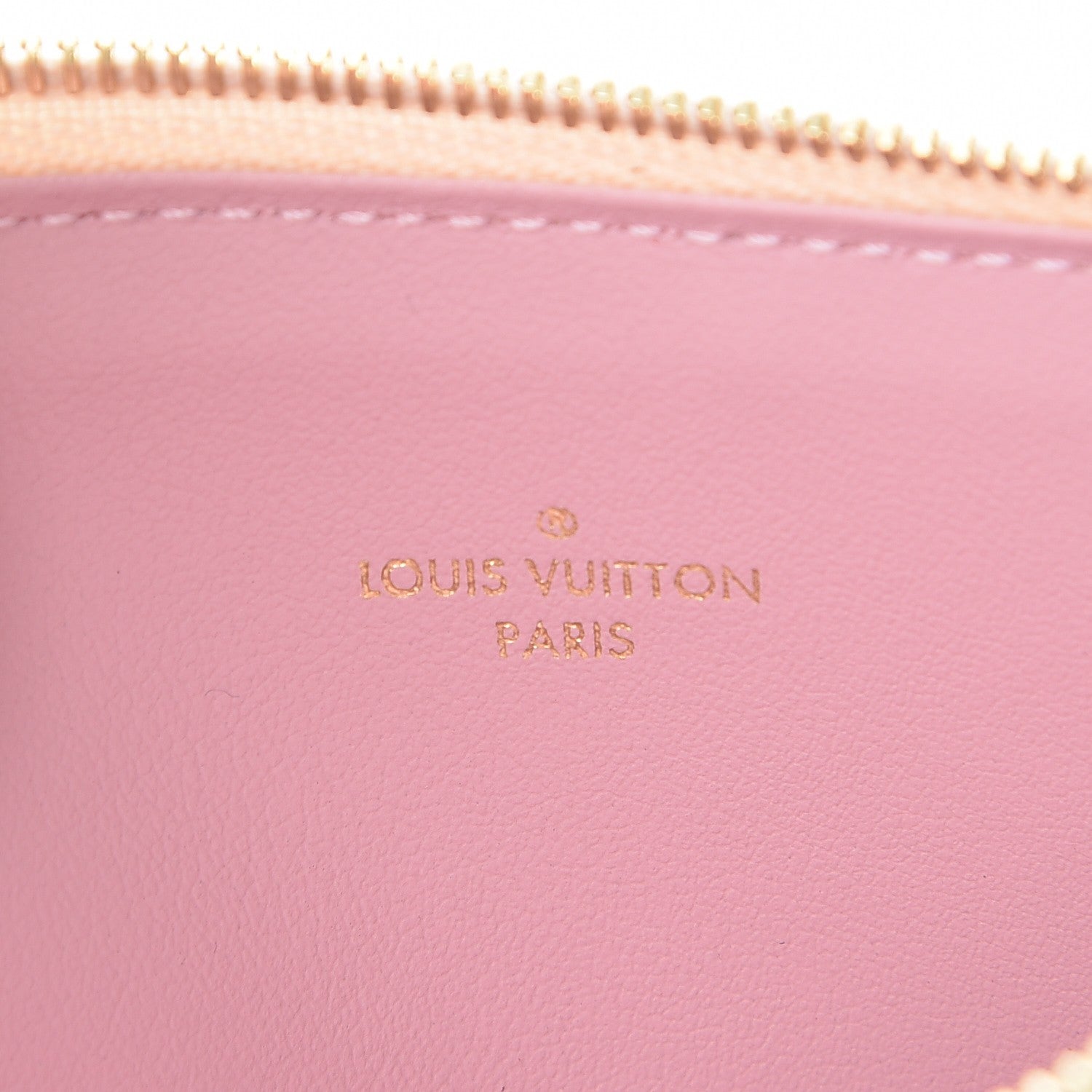 Louis Vuitton Damier Azur Felicie Chain Wallet Zippered Insert Rose Ballerine 6 of 6