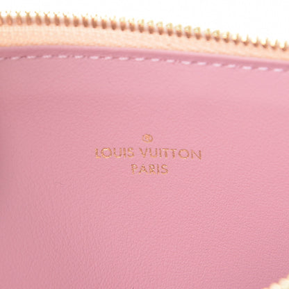 Louis Vuitton Damier Azur Felicie Chain Wallet Zippered Insert Rose Ballerine 6 of 6