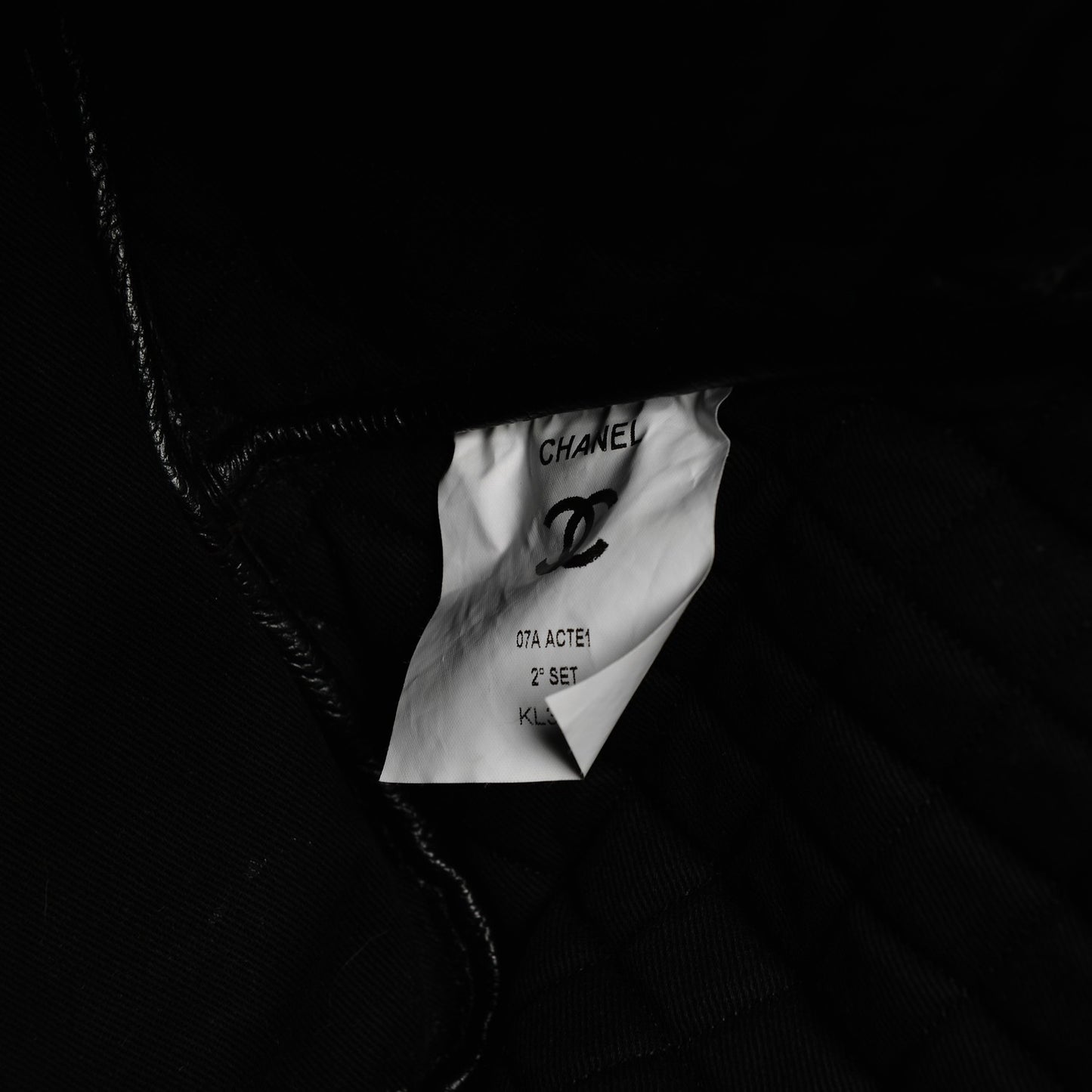 Coated Canvas Coco Tote Black