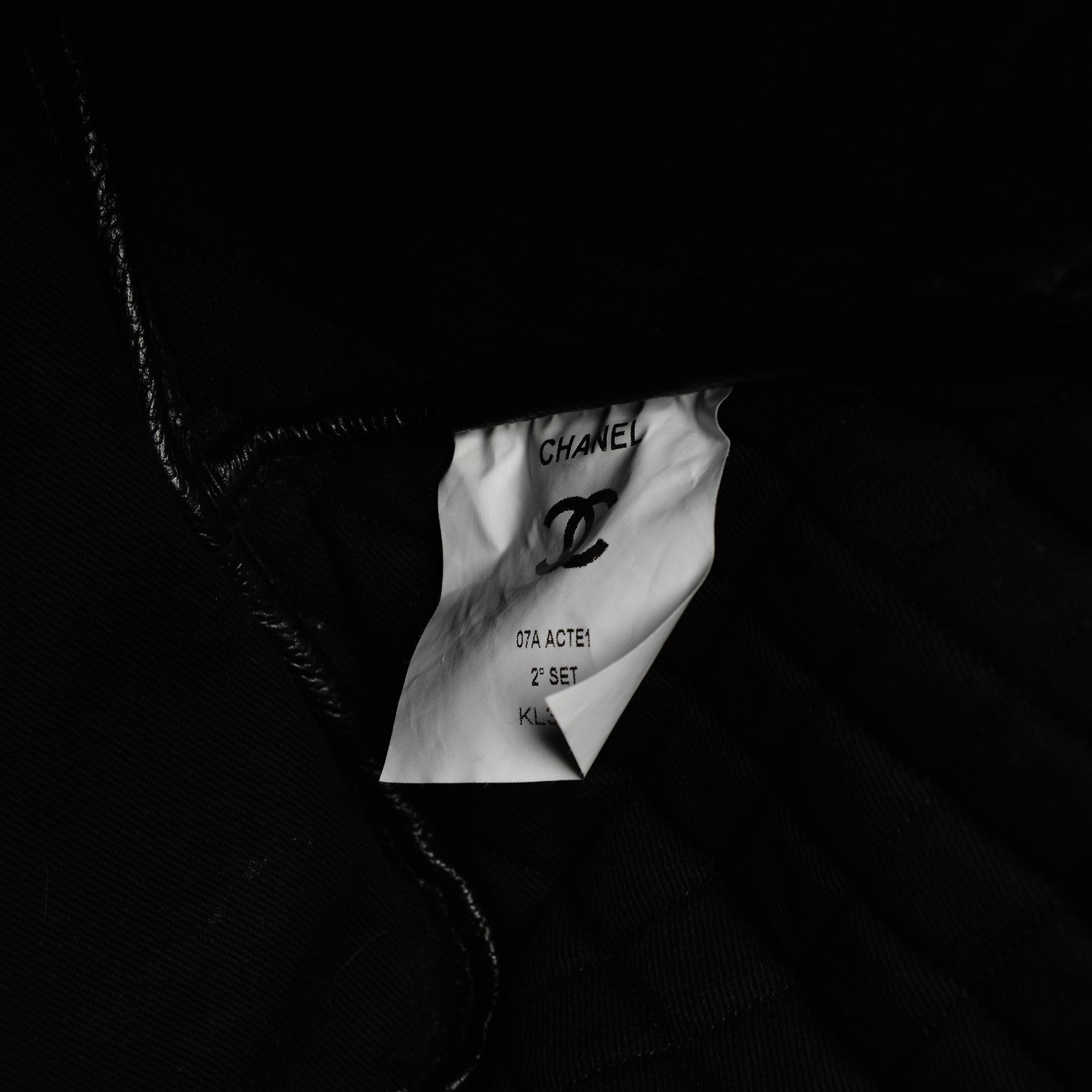 Chanel Coated Canvas Coco Tote Black 7 of 11