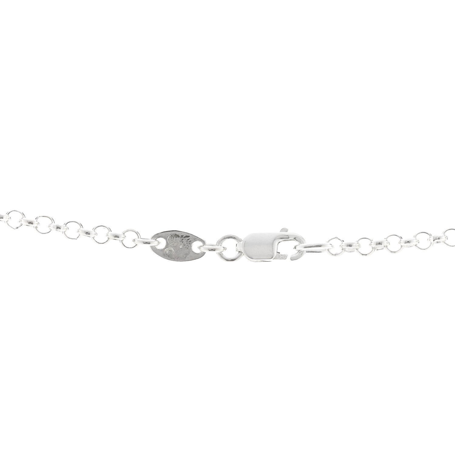 Chrome Hearts Sterling Silver Safety Pin Pendant Necklace 5 of 6