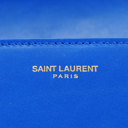 Saint Laurent Calfskin Small Classic Monogram Universite Bag Royal Blue 7 of 8