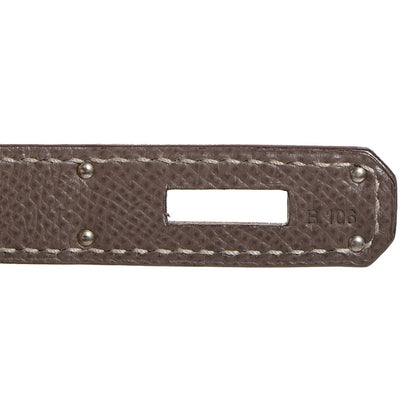 Hermes Epsom Candy Birkin 35 Etain Bleu Thalassa 16 of 23