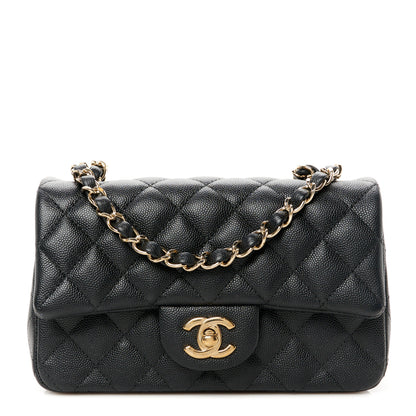 Chanel Caviar Quilted Mini Rectangular Flap Black 1 of 12