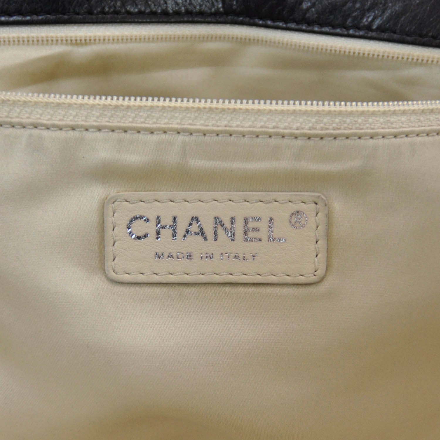 Chanel Lambskin Quilted East West Large Tote Black 7 of 8