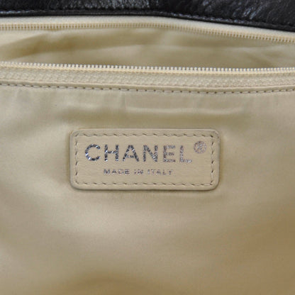 Chanel Lambskin Quilted East West Large Tote Black 7 of 8