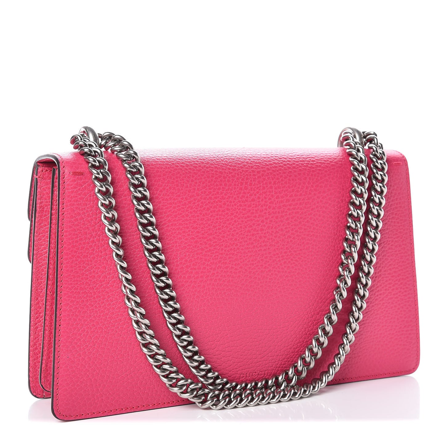 Pebbled Calfskin Embellished Guccify Small Dionysus Shoulder Bag Rosa