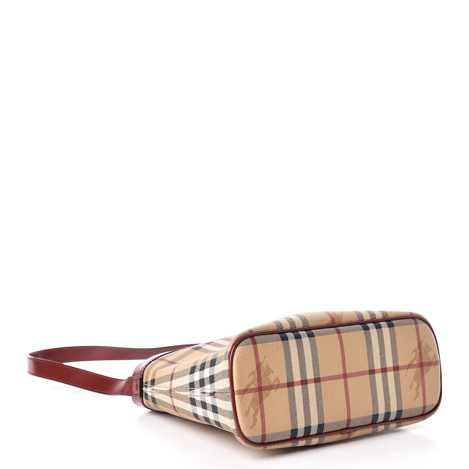 Burberry Haymarket Check Shoulder Bag Red 4 of 11