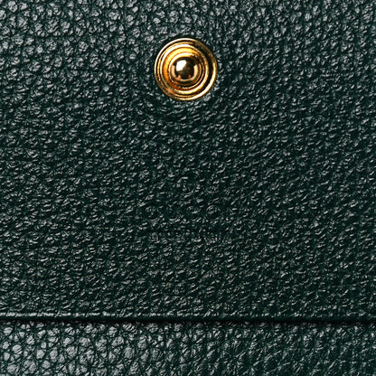 Gucci Grainy Calfskin Zumi Chain Card Case Wallet Vintage Green 6 of 10