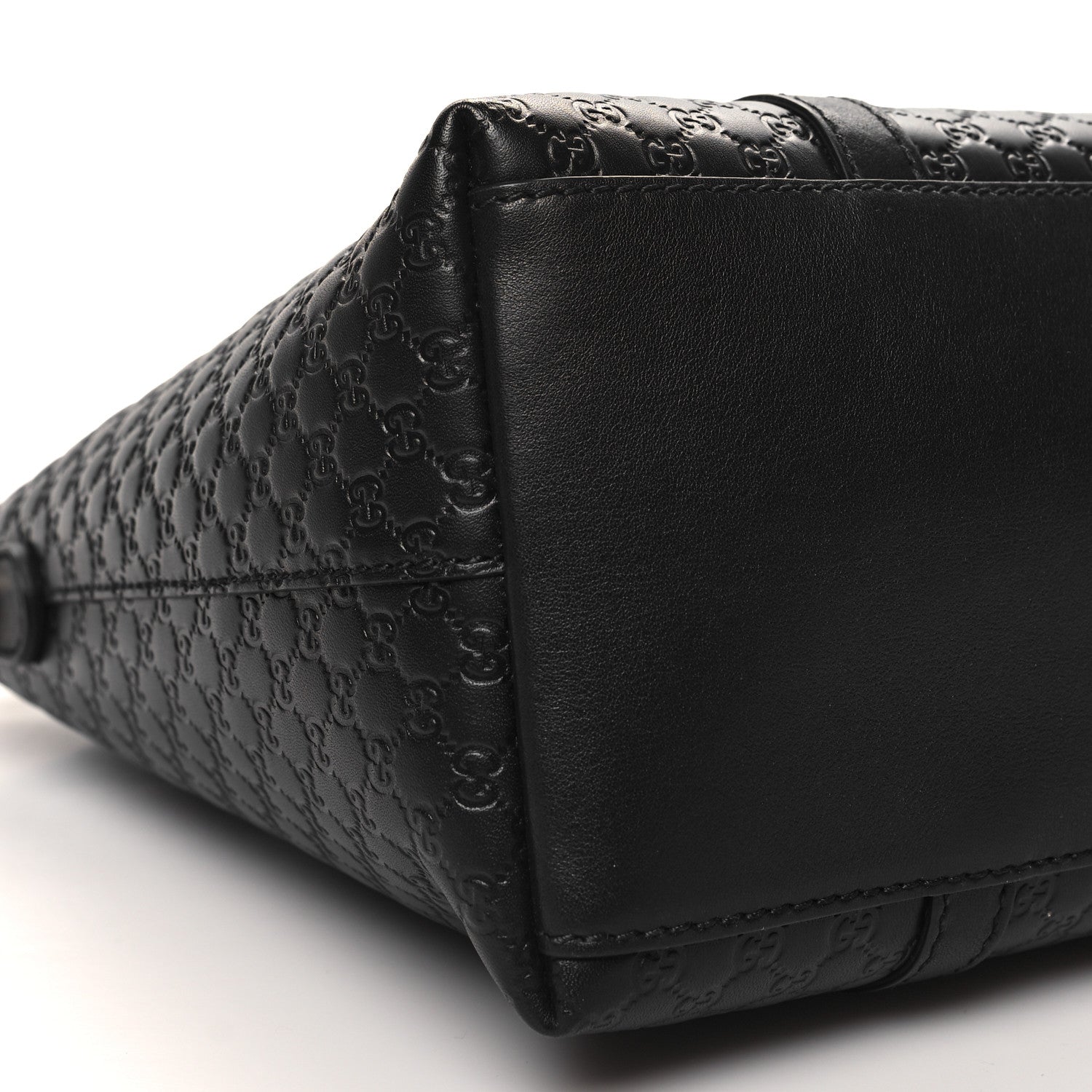 Gucci Soft Microguccissima Small Zippered Satchel Black 9 of 10