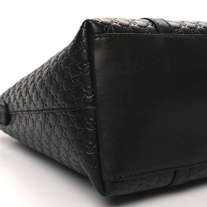 Gucci Soft Microguccissima Small Zippered Satchel Black 9 of 10