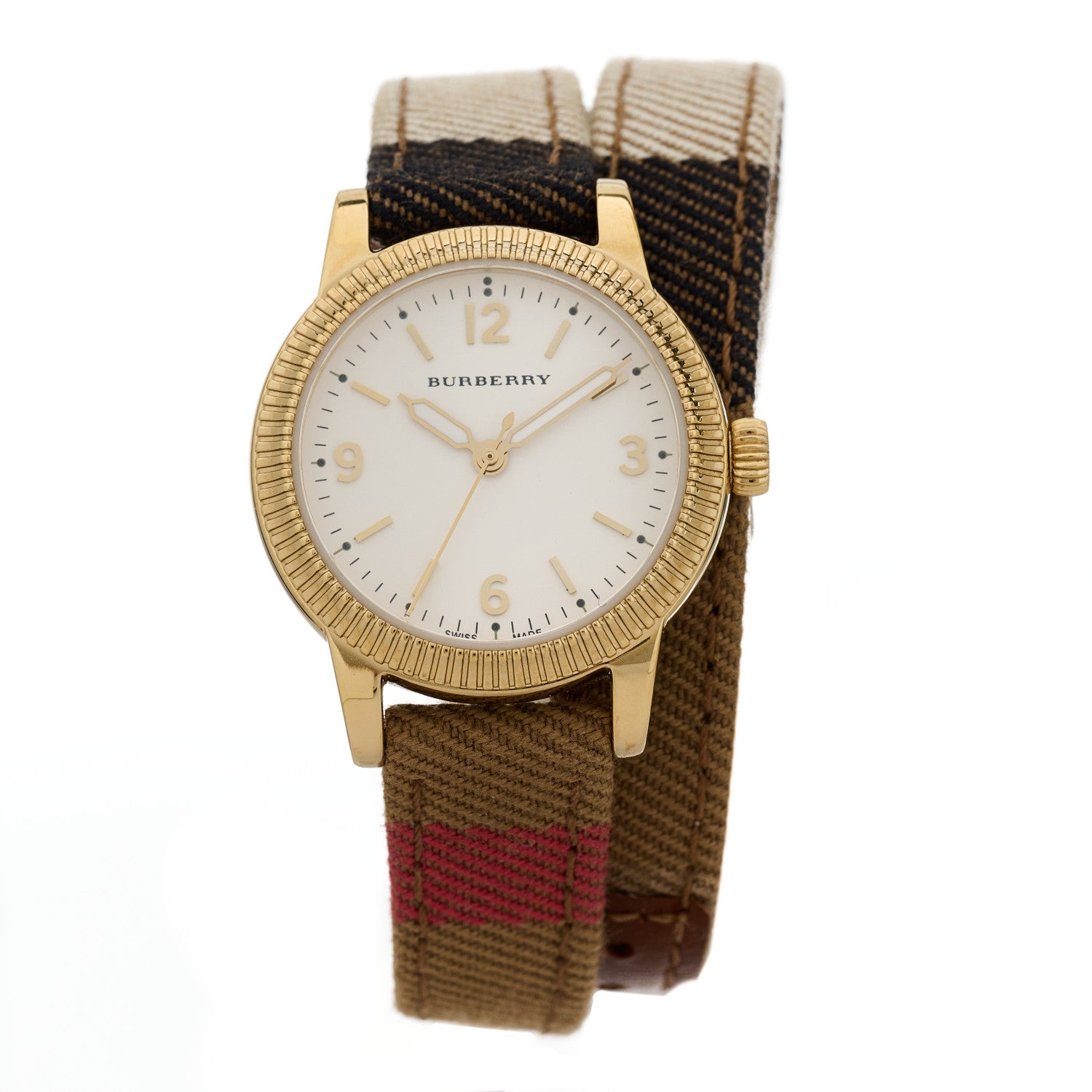 Burberry Stainless Steel Calfskin 30mm Double Wrap Quartz Watch BU7851 1 of 5