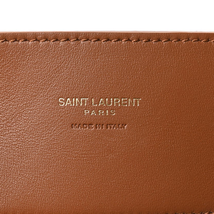 Saint Laurent Raffia Calfskin Le 5 A 7 Baby Hobo Natural Brick 7 of 10