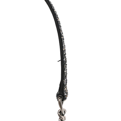 Saint Laurent Metallic Glitter Classic Monogram Kate Tassel Chain Wallet Gun Metal Black 11 of 13