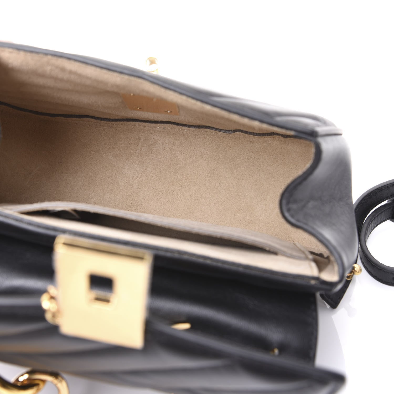 Chloe Calfskin Quilted Mini Drew Bijou Shoulder Bag Black 4 of 8