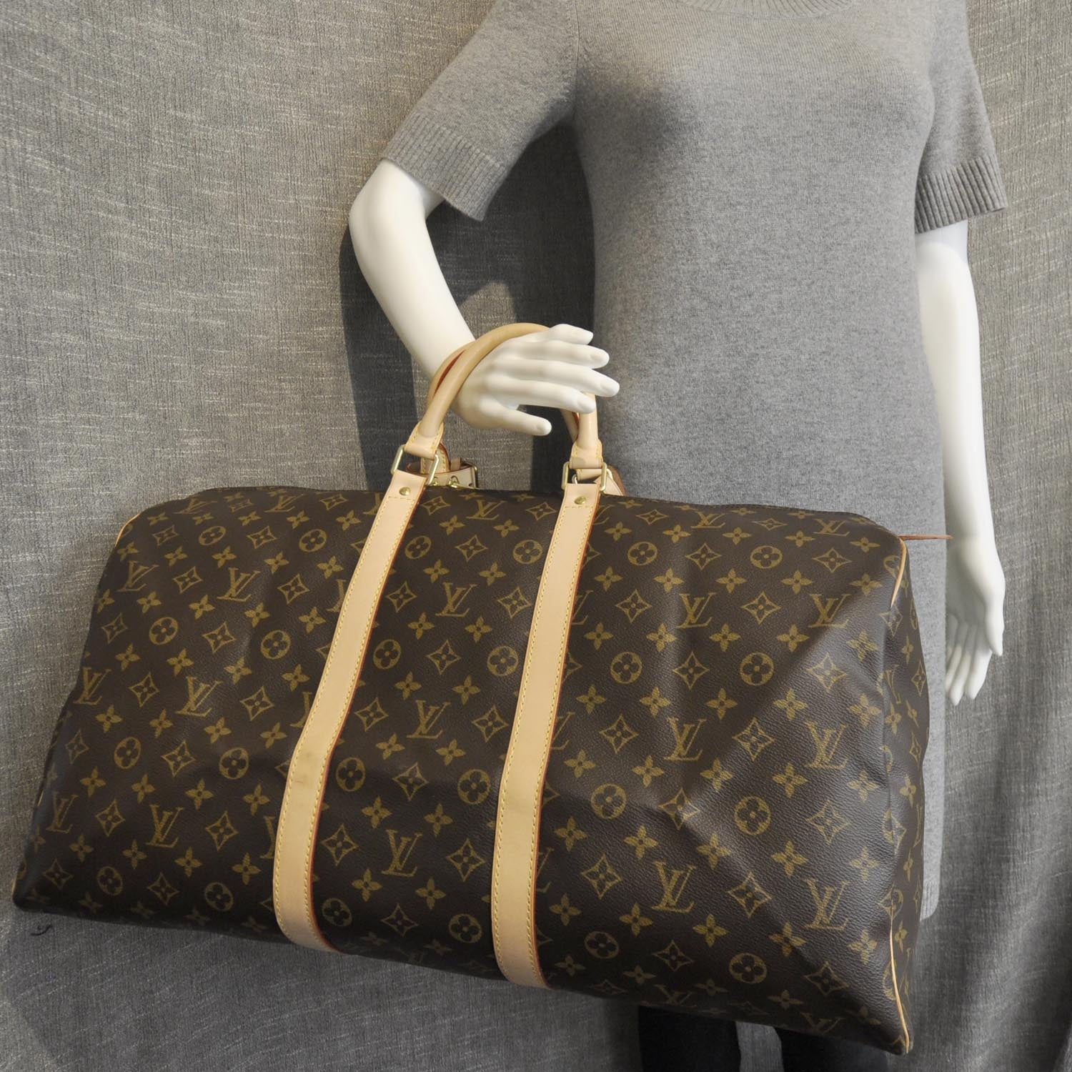 Louis Vuitton Monogram Keepall 55 3 of 8