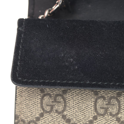Gucci GG Supreme Monogram Super Mini Dionysus Shoulder Bag Black 10 of 11