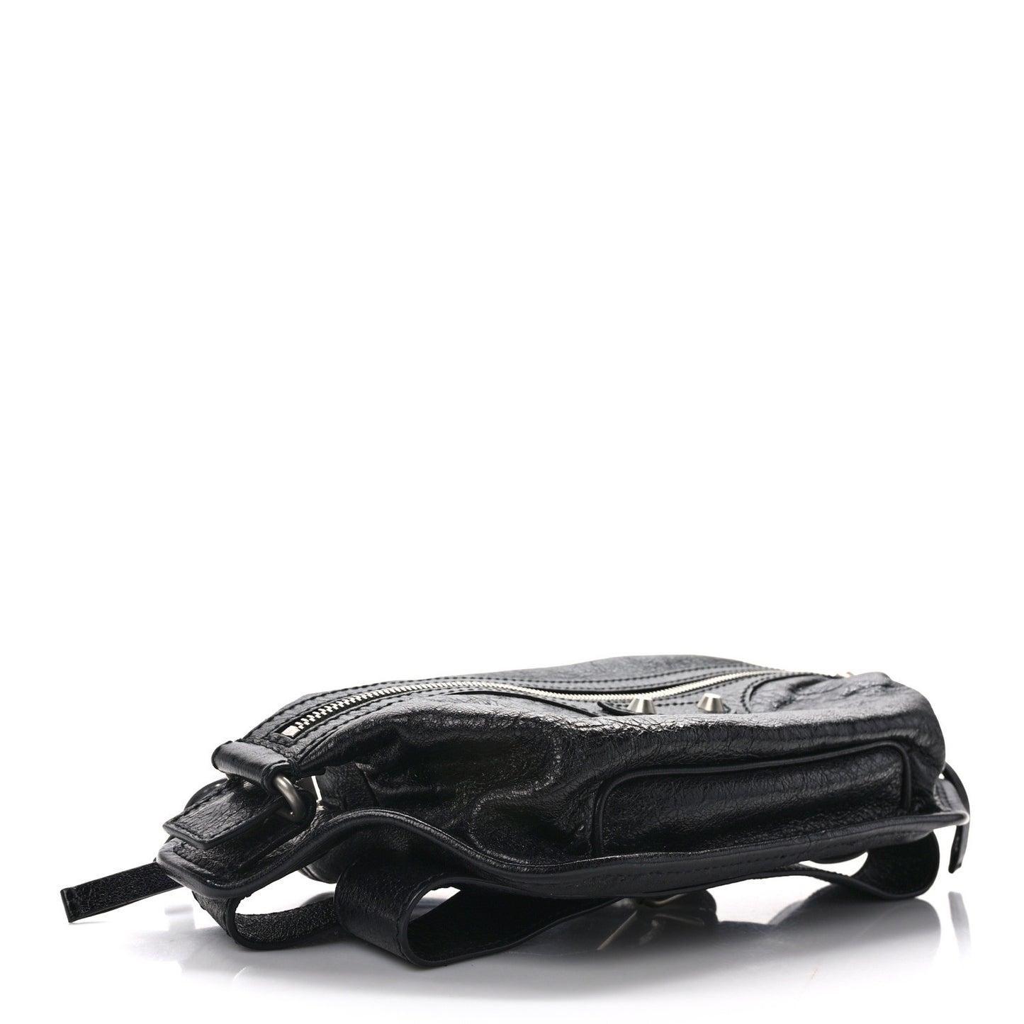 Lambskin Classic Hardware Neo Lift Hip Bag Black