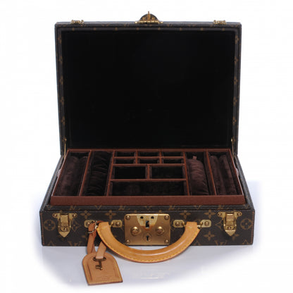 Louis Vuitton Monogram Boite Bijoux 34 Jewelry Case Hard Trunk 6 of 8