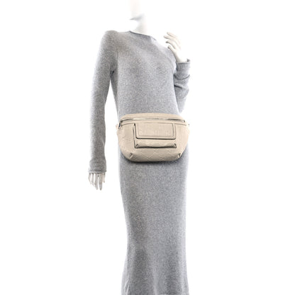 Gucci Calfskin GG Tennis Embossed Pocket Belt Bag Mystic White 2 of 15