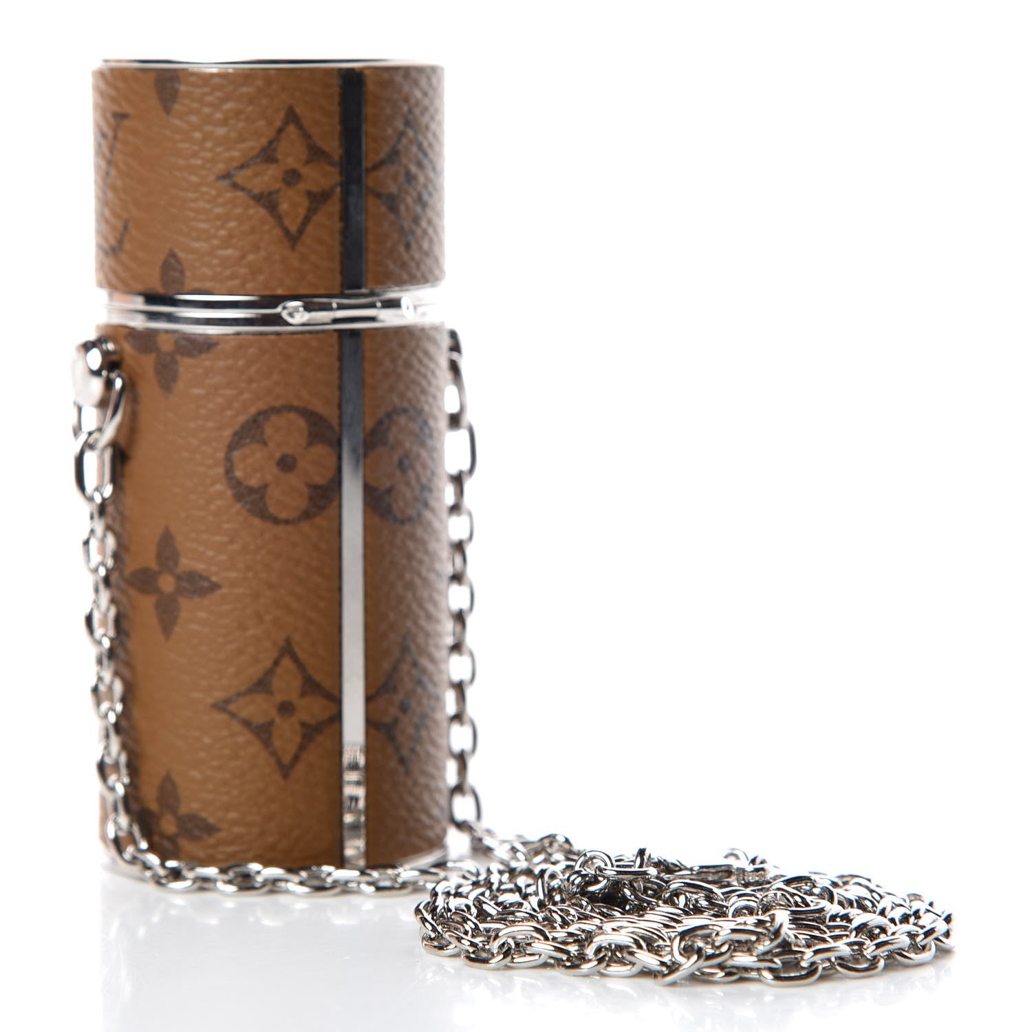 Louis Vuitton Reverse Monogram Chain Lipstick Case 5 of 9
