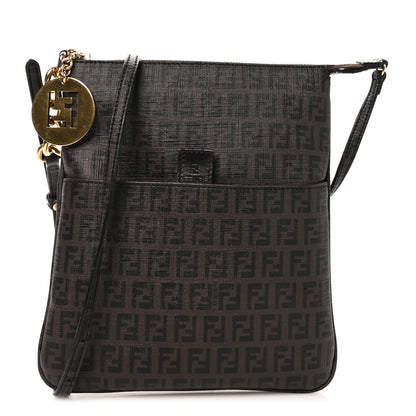 Fendi Zucchino Spalmati Forever Small Crossbody Moro Black 1 of 11