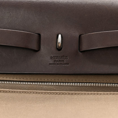 Hermes Vache Hunter Toile Herbag Zip 31 PM Etoupe Ebene 7 of 15
