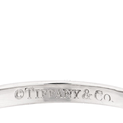 Tiffany Platinum Diamond .27ctw 2.2mm Half Circle Forever Band Ring 50 5.5 4 of 5