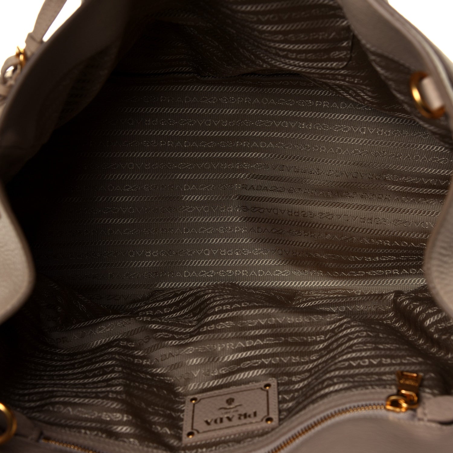 Prada Vitello Daino Tote Sabbia 6 of 6