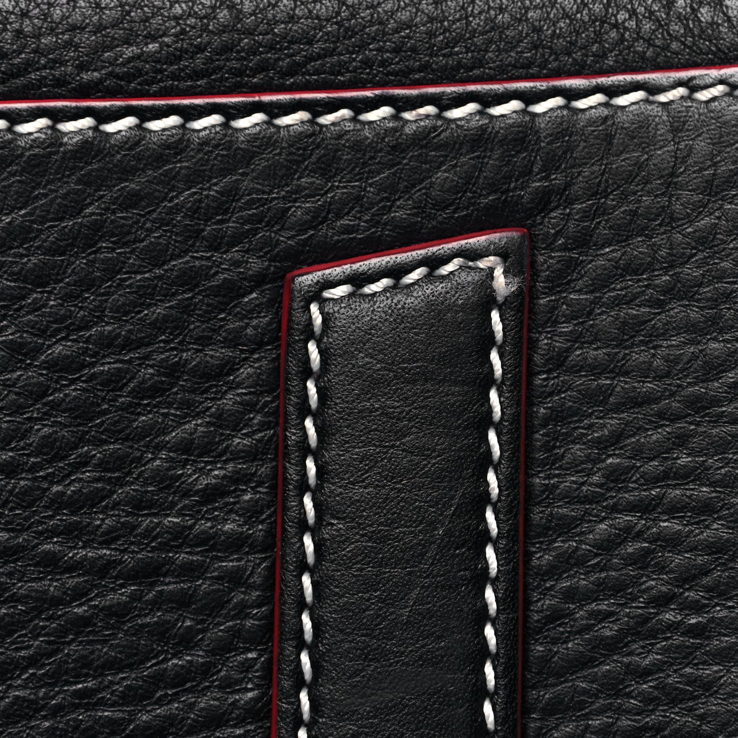 Givenchy Calfskin Bi-Color Topstitch Small Antigona Black Red 9 of 9