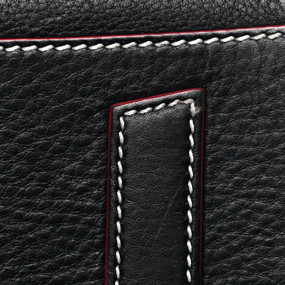 Givenchy Calfskin Bi-Color Topstitch Small Antigona Black Red 9 of 9