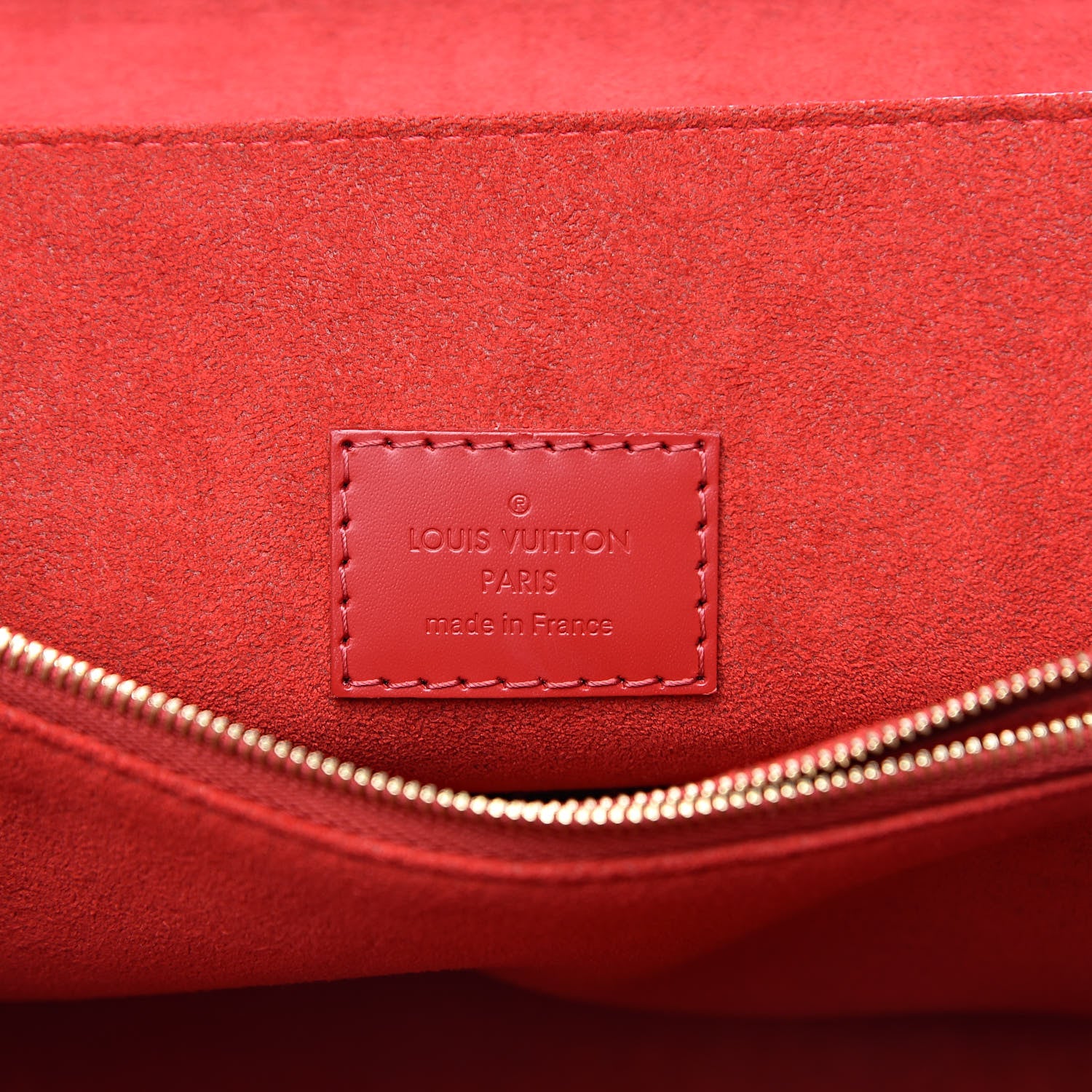 Louis Vuitton Damier Ebene Caissa Clutch Cherry 6 of 9