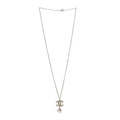 Chanel Pearl CC Drop Necklace Gold 3 of 5