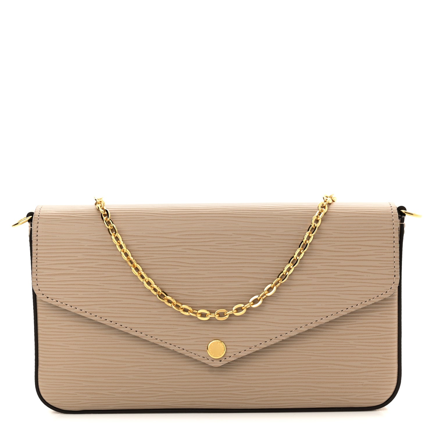 Louis Vuitton Epi Felicie Pochette Chain Wallet Galet 3 of 10