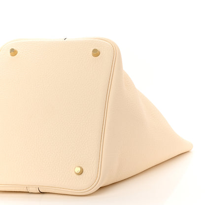 Hermes Taurillon Clemence Picotin Lock 22 MM Nata 10 of 13