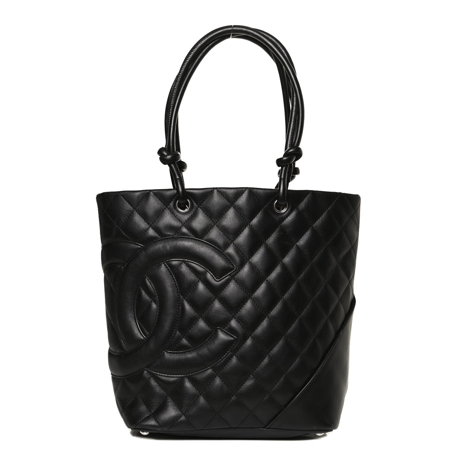 Chanel Calfskin Quilted Medium Cambon Tote Black 2 of 10