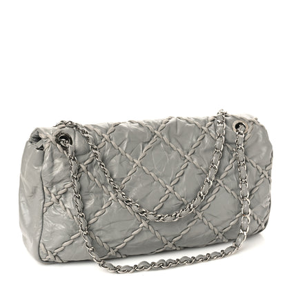 Chanel Calfskin Ultra Stitch Oversized Flap Grey 3 of 9