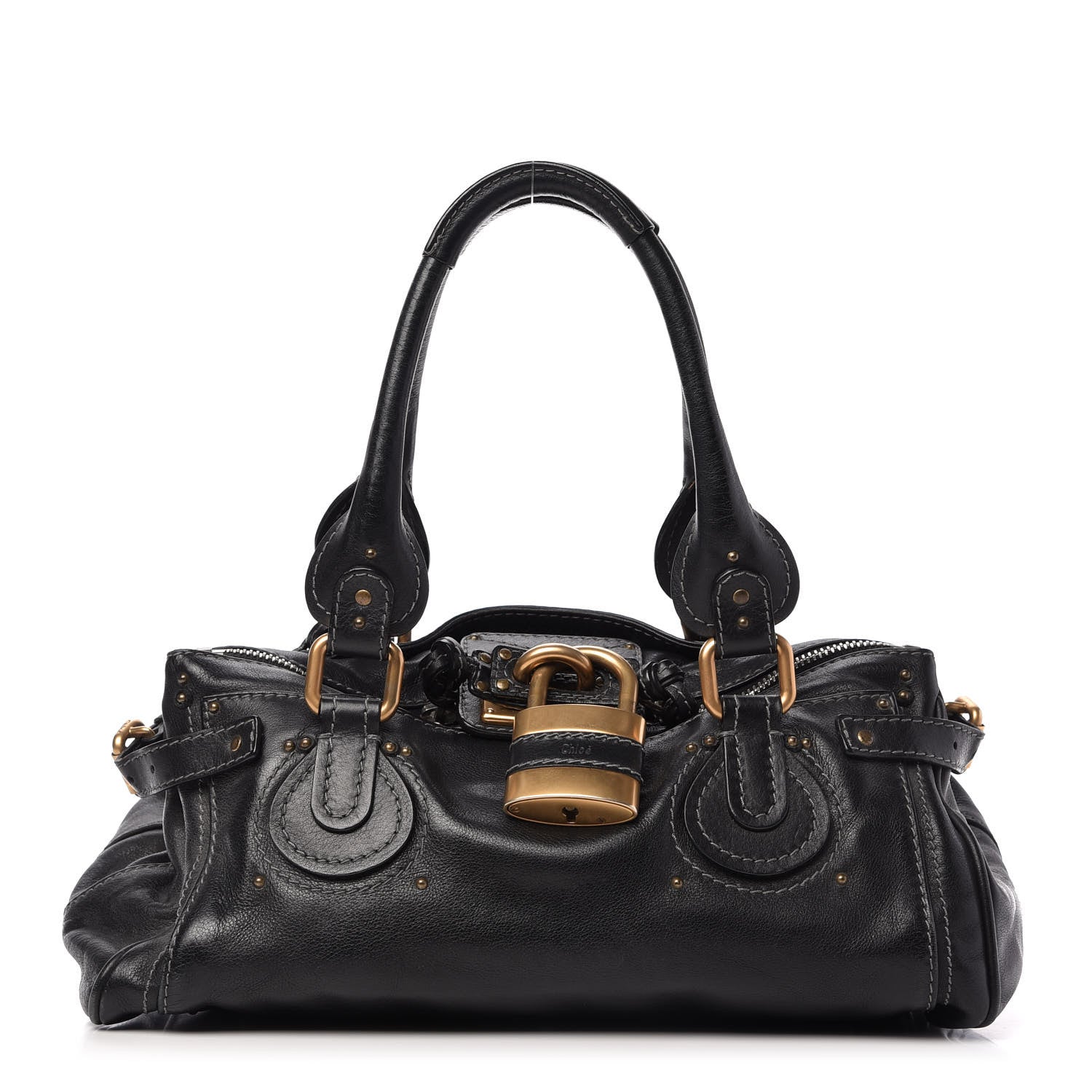 Chloe Calfskin Medium Paddington Satchel Black 1 of 10