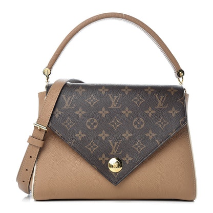Louis Vuitton Grained Calfskin Monogram Double V Sesame 1 of 9