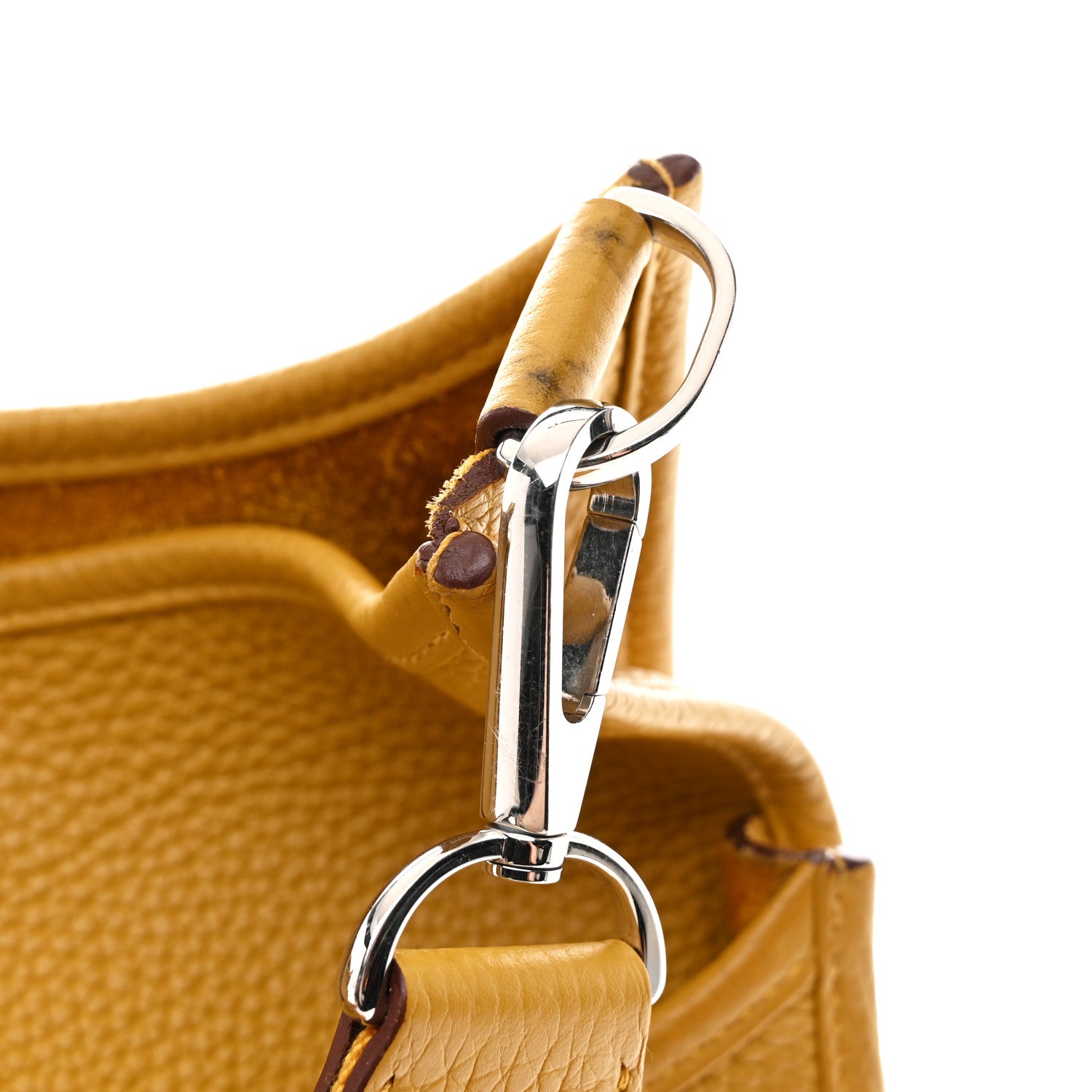 Hermes Taurillon Clemence Evelyne III PM Jaune Ambre 11 of 11