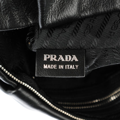 Prada Soft Calf Hobo Black 8 of 8