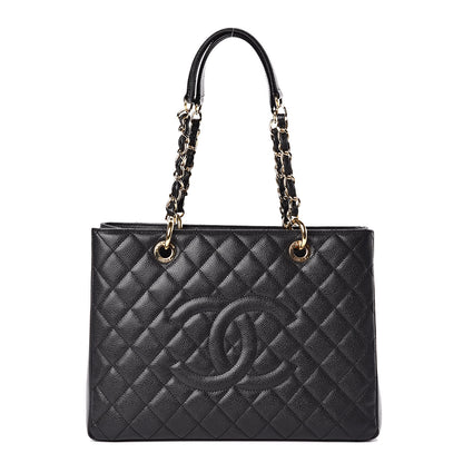 Chanel Caviar Quilted Grand Shopping Tote GST Black 1 of 11