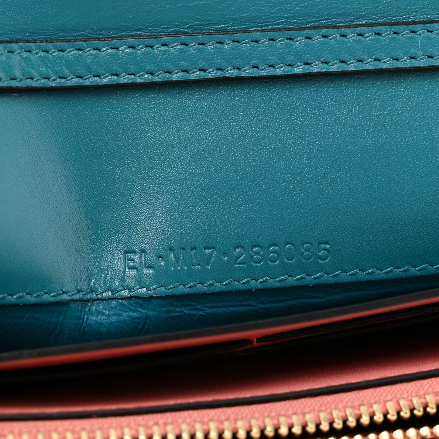 Calfskin Serpenti Forever Chain Wallet Blue