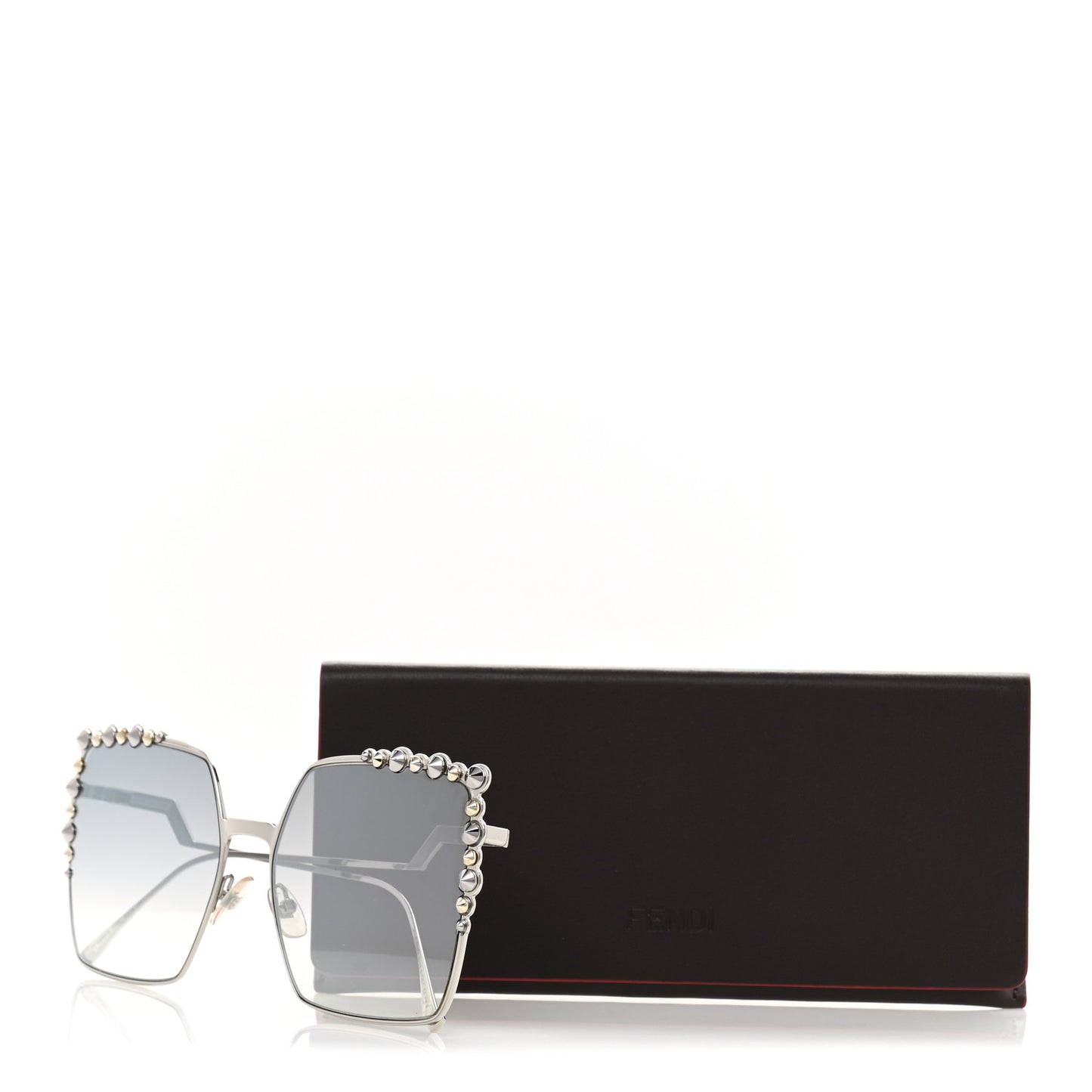 Metal Dots Square Sunglasses FF 0259/S Palladium
