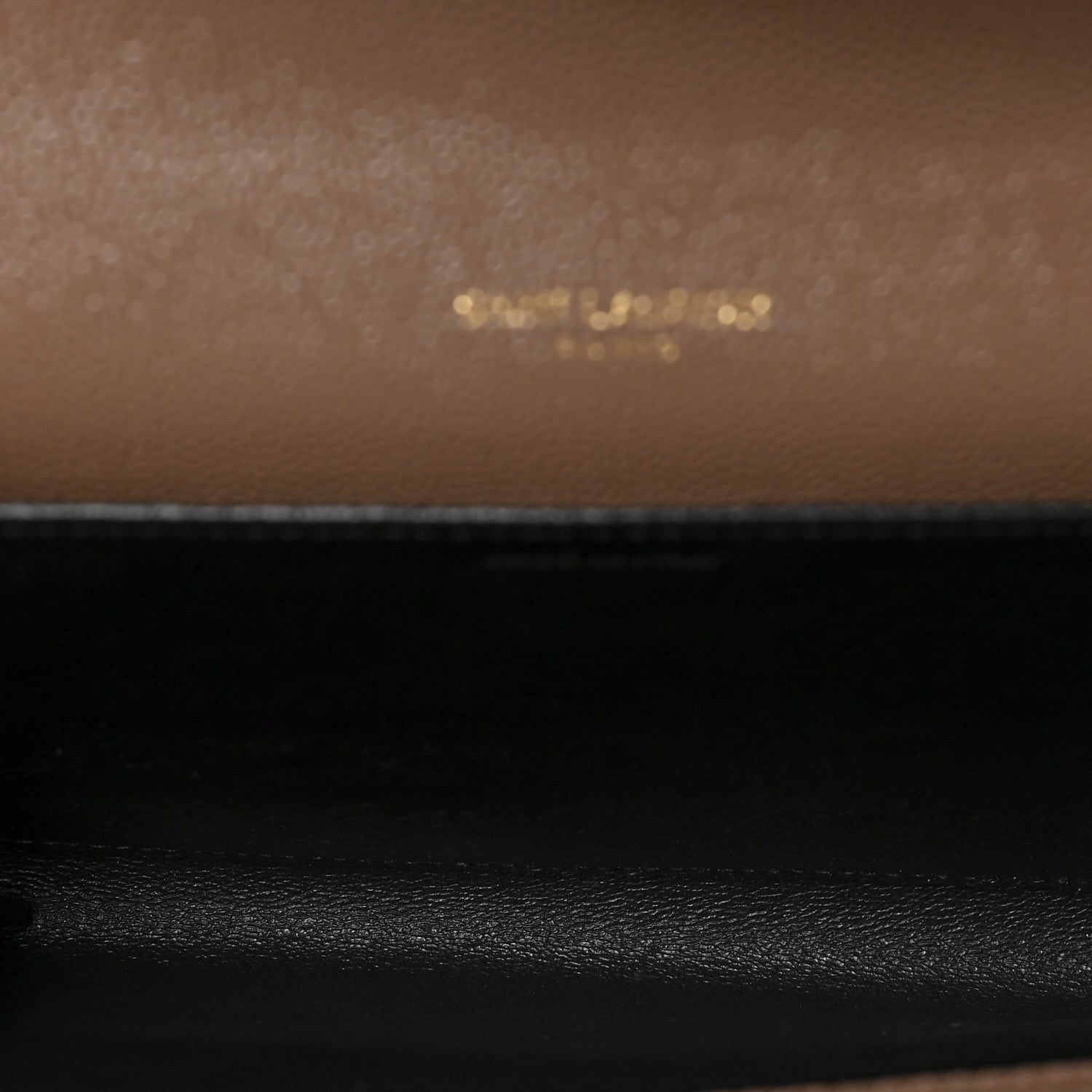 Saint Laurent Grain De Poudre Monogram Uptown Chain Wallet Dark Beige 5 of 8