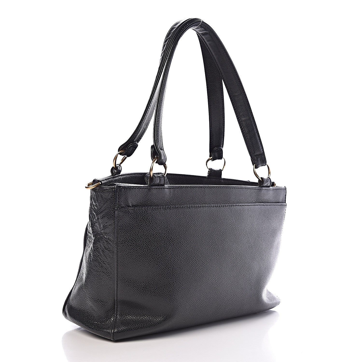 Chanel Caviar CC Tote Black 3 of 14