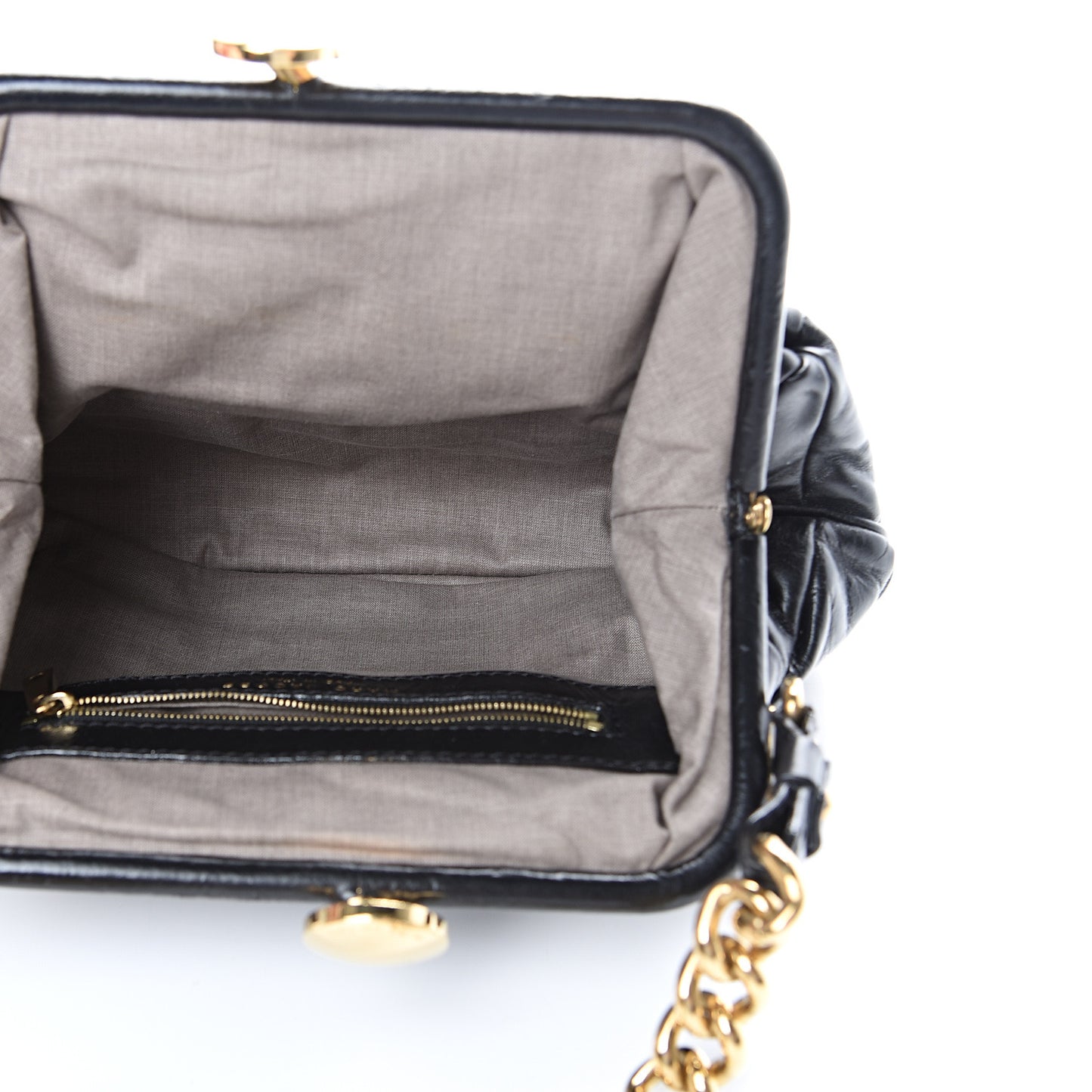 Calfskin Patchwork Little Stam Black