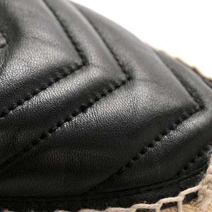 Gucci Nappa Matelasse GG Marmont Espadrille Slippers 41 Black 12 of 12
